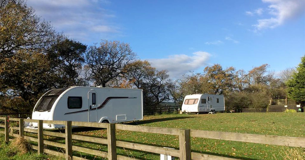 Caravan Club certificated caravan location at Newark Farm Dumfries Newark Farm Certified Caravan Location